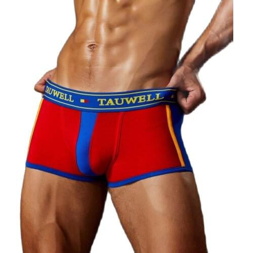 TAUWELL Boxer Shorts MENS COTTON BOXER UNDERWEAR calecon homme boxer unterhosen herren sous vetement TAUWELL man Trunks