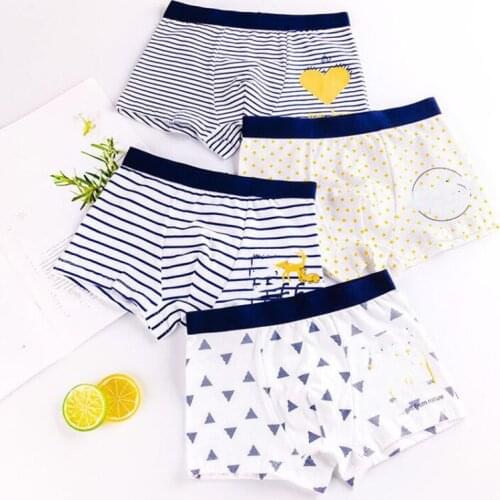 1 Piece Pure Cotton Boys Boxer Underpants Cozy Boy Panties Big Childrens Shorts Childrens Underwear Mid Small Children Panty