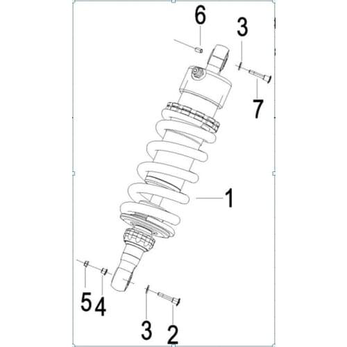 REAR SHOCK ABSORBER ASSY page of Benelli BJ600GS BJ600GS-A