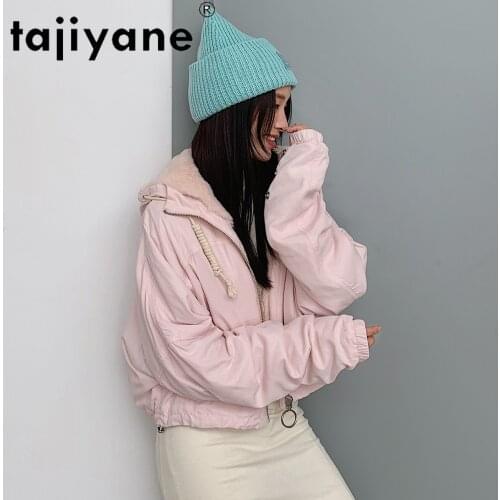 Winter Women Clothing 2021 Female Natural Rex Rabbit Fur Lining Jackets Woman Hooded Parkas Jacket Abrigo Mujer TN384