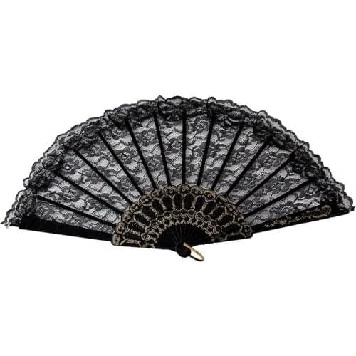 10 pack Fashion Retro Style Summer Lace Dance Performance Photography Photo Props Clothing Accessories Womens Folding Fan