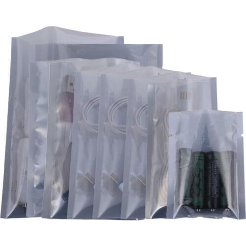 100Pcs/Lot Antistatic ESD Shielding Open Top Package Bag Heat Seal Moisture Proof Anti Static Pouch Bags for Electronic Supplies