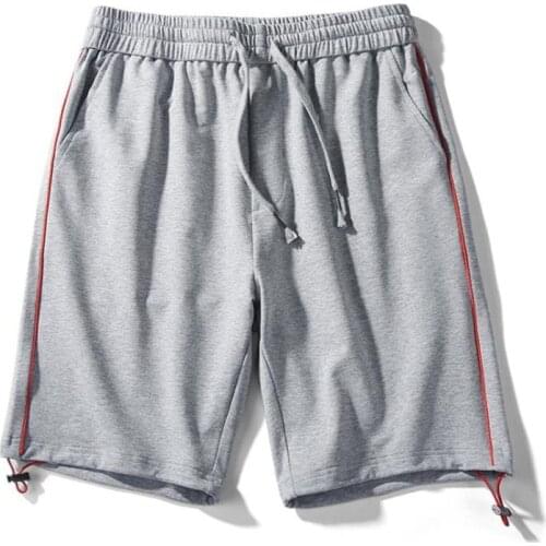 2021New Summer Men Shorts Solid Color Plus Size Drawstring Mens Casual Comfortable Bodybuilding Short Pants 8XL