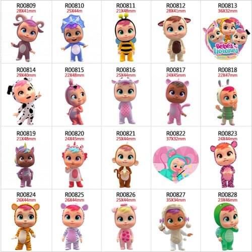 30pcs/lot Cartoon chracter Resin Flat Back for Hair Bows Planar Crafts for DIY Decoration