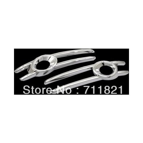 Car Styling Chrome Front Fog Light Cover Trim (Full Version) For Audi Q3 2013-2015