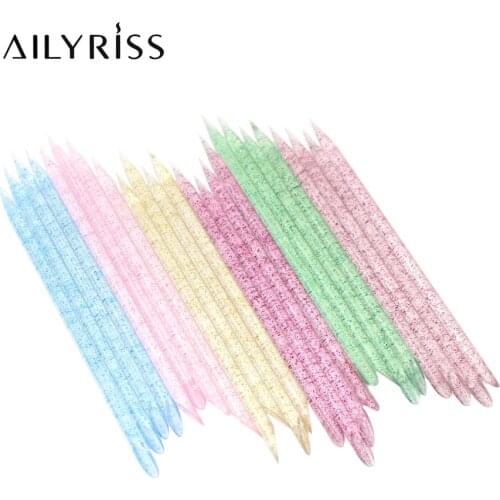 Nail Crystal Stick Double End Nail Art Cuticle Pusher Remover Pedicure Reusable Nails Care Manicures Tool Set 25/50 PCS
