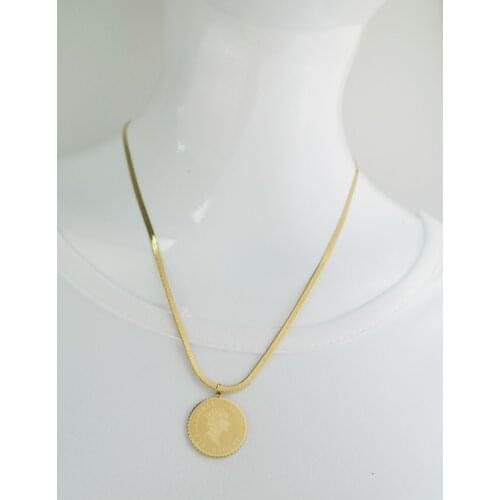 Girl Hot Sell fashion new goddess luxury women gold Color necklace luxe jewelry stainless steel