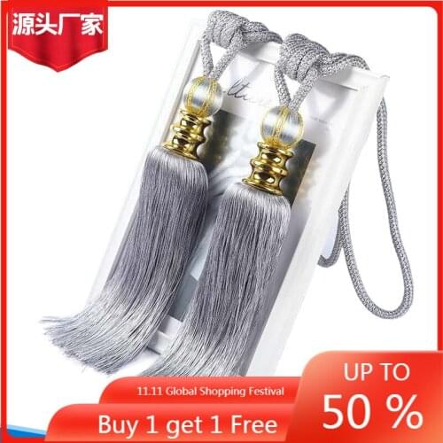 Copper Single Ball Curtain Tassel Hanging Ball Curtain Bandage Rope Curtain Accessories in Stock living room decoration