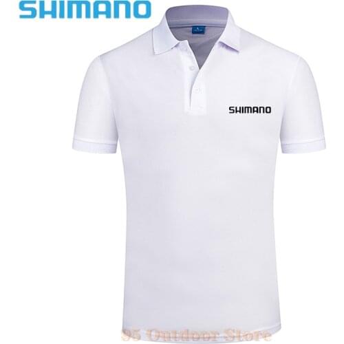 Shimano Men Clothes Fishing Polo Tee Quick Dry Breathable Outdoor Sports Fishing Short Sleeve Top Fishing T Shirt Fishing Wear