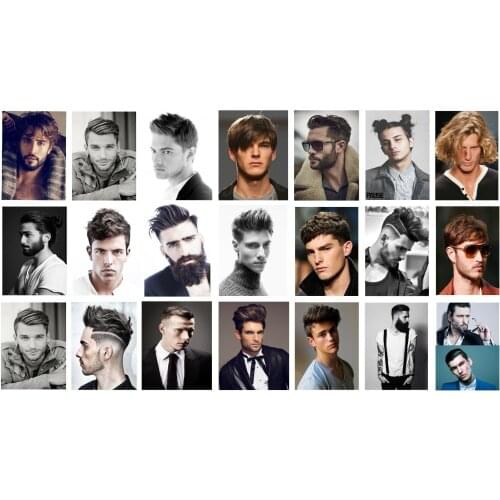 51style Choose HAIRDRESSER,BARBER,HAIR SALON,HAIR STYL MENS HAIR PICTURE Art Film Print Silk Poster Home Wall Decor