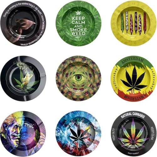 10/20pcs New Metal Cigarette Ashtray Creative Personality Bar Cigar Ashtray Portable Mens Gadgets Smoking Accessories tobacco