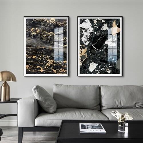 Maeham Nordic Canvas Painting Marble texture Prints Art Posters Prints Abstract Art Wall Pictures Living Room Unframed Poster