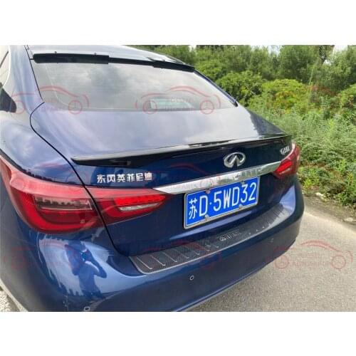 Applied to, Infiniti Q50 carbon fiber, rear wing, compression rear wing, non perforated spoiler body kit auto parts