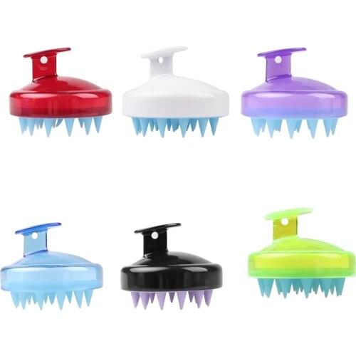 Relax Head Silicone Scalp Shampoo Massage Brush Handheld Washing Hair Massager Clean Brush Bath Shower Hair Cleaning Brush Comb