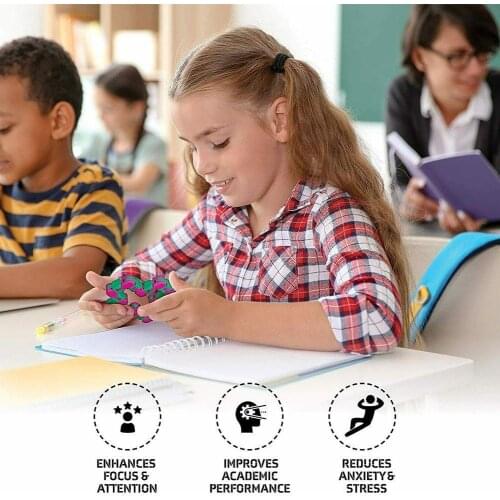 Multicolor Wacky Tracks Snap And Click Fidget Toys Sensory Puzzles Autism Fidget Decompression Classic Toys Toy Snake Kids W9E6