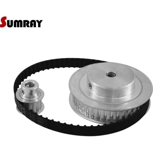 SUMRAY XL Timing Belt Pulley Set XL 10T 40T 11mm Belt Width Tooth Belt Pulley Reduction 1:4 130XL Stepper Motor Pulley 1 Set