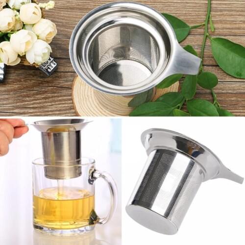 Mesh Tea Infuser Reusable Tea Strainer Teapot Stainless Steel Loose Tea Leaf Spice Filter Drinkware Kitchen Accessories Gadgets