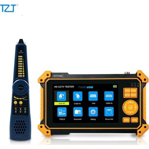 TZT HD-3100 CCTV Tester 8MP CVI TVI AHD Analog 4 IN 1 VGA & 4K HDMI-Compatible Input HD Coaxial + Cable Tracer
