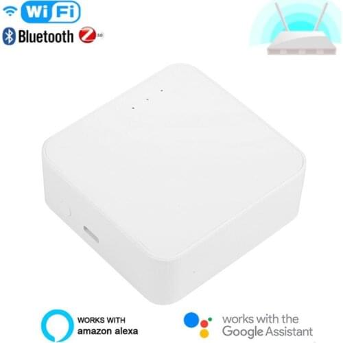 Smart Gateway Multimode Smart Home Gateway ZigBee WIFI Bluetooth Mesh Hub Work With Alexa Google Home Tuya/smart Life APP