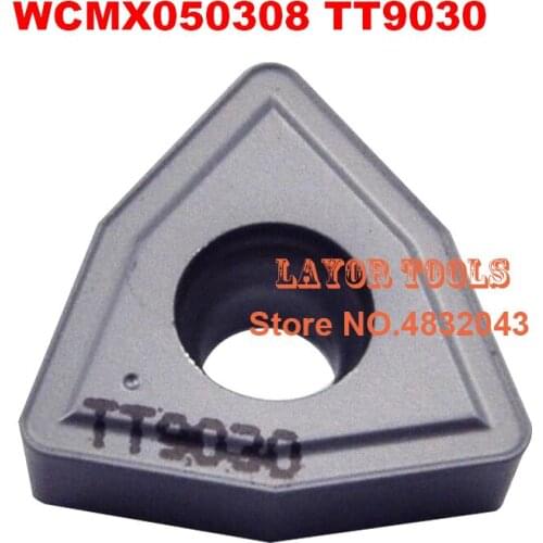WCMX050308 TT9030, 10pcs Genuine Original Cnc Lathe Dedicated Blade, Suitable For Outer Circle, Inner Hole Processing