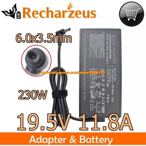 Original 230W For Asus AC Adapter ADP-230GB B Notebook Charger 19.5V 11.8A Power Supply For ROG ZEPHYRUS S GX531GS ROG G702VS