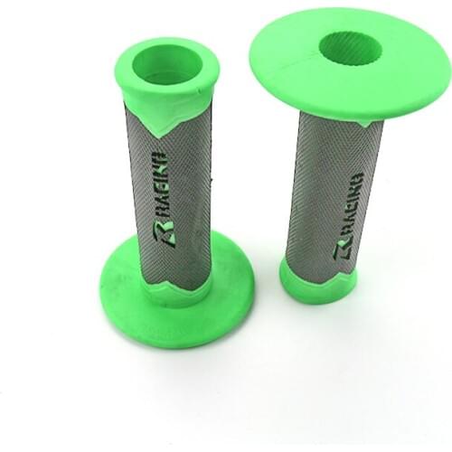 Green color Motorcycle Handlebar Rubber Grips For Pit Dirt Bike HONDA XR400R XR600 XR650 KLX250 DRZ400 S/SM DR650