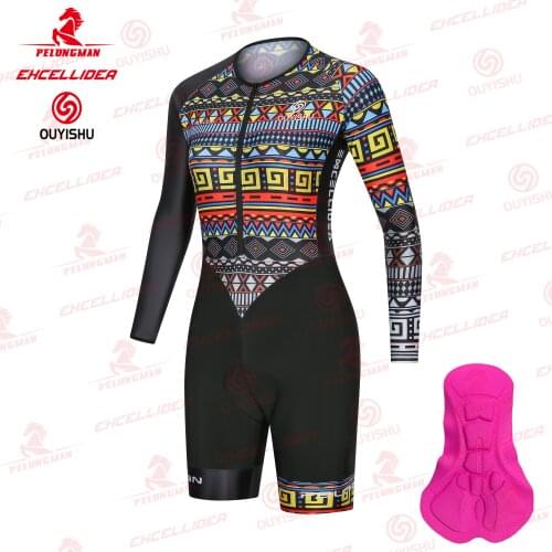 Personalized pattern women cycling jumpsuit summer cycling skinsuit for female