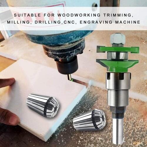 1/4 Inch Shank Router Collet Extension Chuck 8mm Shank Converter Adapter Router Bit Convert 1/4-Inch Shank Bits Extension Rod