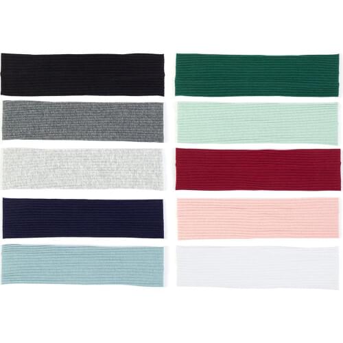 2019 Casual Cute Baby Girls Boys Cotton Headband Head Wrap Childs Kids Soft Ribbed Hair bands Accessories Baby head warp