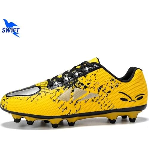 30-44 Kids Men Outdoor Lawn FG Soccer Boots SG AG Football Shoes Long Spikes Futsal Cleats Male Boys Athletic Training Sneakers