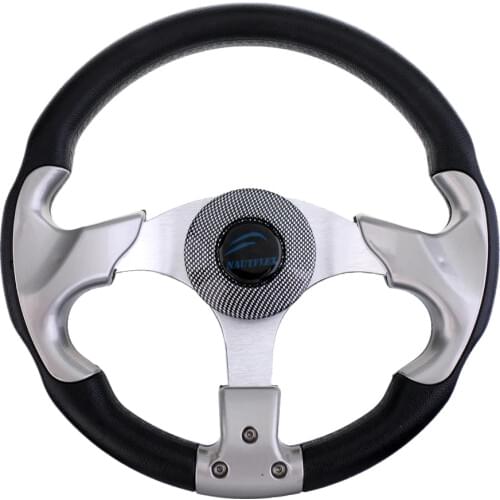 315mm Marine Steering Wheel 3/4' Tapered Shaft Non-directional 3 Spoke Steering Wheel for Vessel Yacht Boat Parts Accessorious