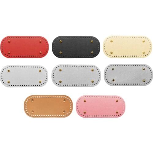 8 Colors Set DIY Handmade Bags Nail Bottom Pad Insert Bag Making 52 Holes