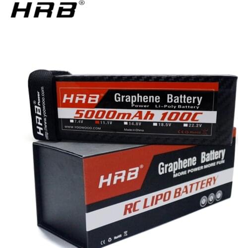 HRB Graphene 3S 11.1V Lipo Battery 5000mah 100C XT90 XT60 Deans EC5 T XT90-S For TRX 4WD Racing Car Airplane Boat Truck RC Parts