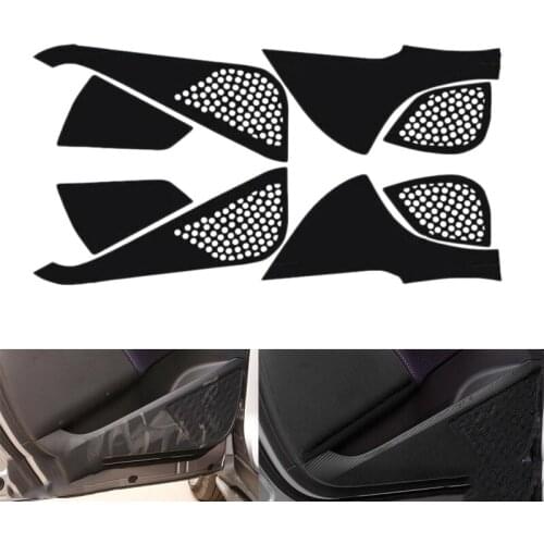 Car Door Panel Anti-Kick Stickers Dust-Proof Cover Interior Car Accessories Styling for Toyota CHR C-HR 2017 2018
