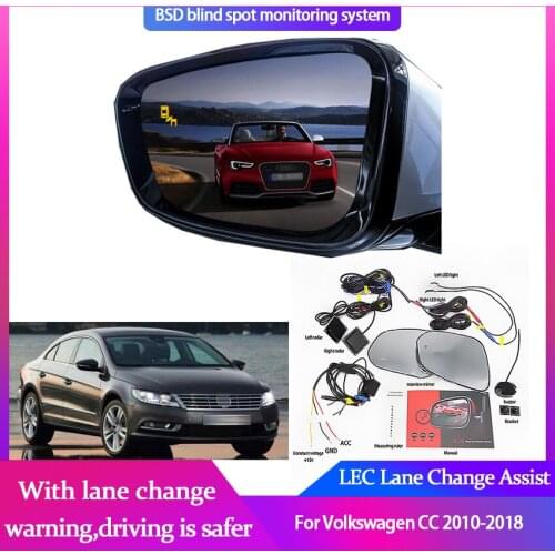 Car BSM BSD Blind Spot Radar Detection System Microwave Sensor Driving Reversing Radar Sensor For Volkswagen CC 2010-2018