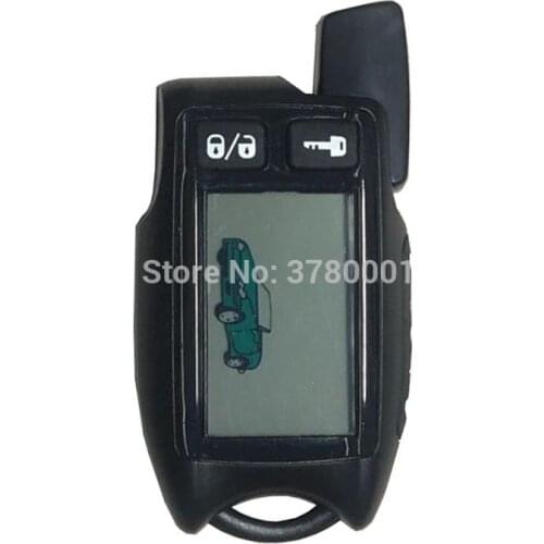 TW-9.5 LCD Remote Control Key Fob For Russian Tomahawk 9.5 two way car alarm system Tomahawk 9.9 Fob Chain Keychain