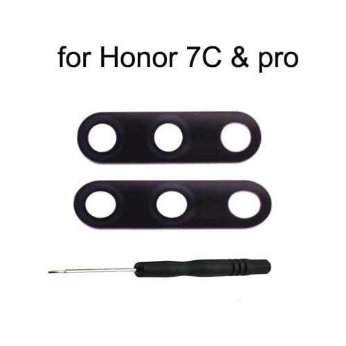 For Huawei Honor 7C Pro Phone Original Housing Frame New Rear Back Camera Glass Lens Cover For HUAWEI 7C Pro + Tools