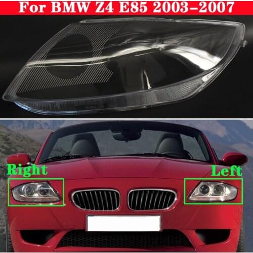 For BMW Z4 E85 2003-2007 Car Front Headlight Cover Auto Headlamp Headlight Lampshade Lampcover Head Lamp light glass Lens Shell