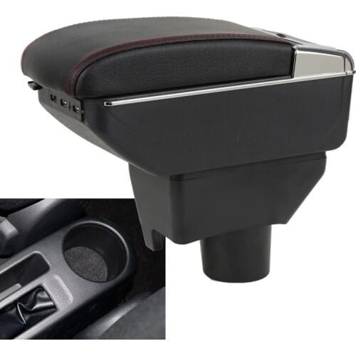 For Toyota Vios armrest box central Store content Storage box Toyota armrest box with cup holder ashtray USB interface 2004-2013