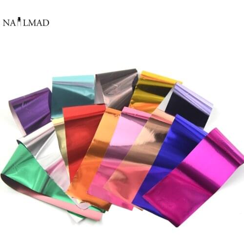 14 colors Nail Foil Metal Effect Nail Art Transfer Sticker Candy colors Starry Foil Paper Nail Decorations Manicure Accessories