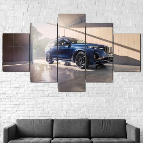 No Framed Canvas 5Pcs 2021 XB7 3 Super Car Wall Art Posters Pictures Paintings Home Decor for Living Room Decoration