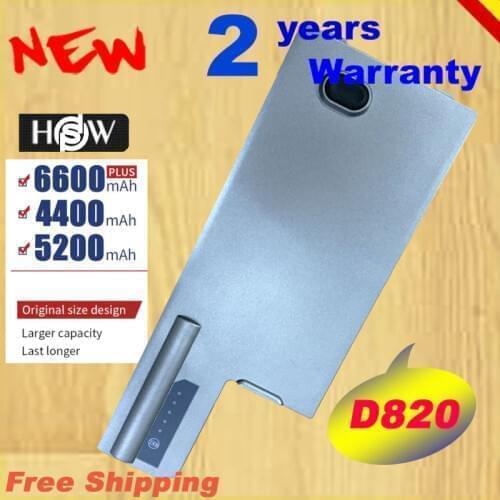 HSW Laptop Battery For Dell Latitude D531 D531N D820 D830 Precision M65 Precision M4300 Mobile Workstation YD626 fast shipping