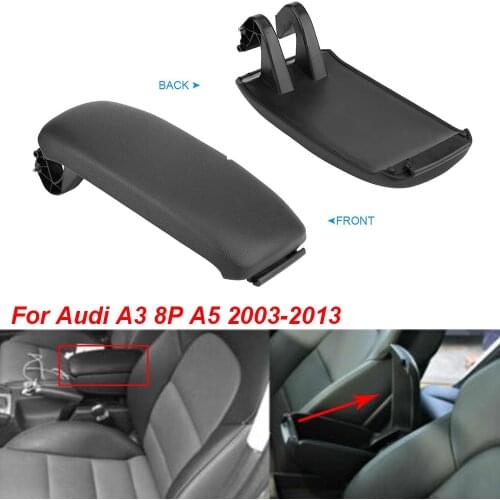 Pu Leather Center Console Arm Rest Storage Box Lid Cover Armrest Latch Cover Car Pad 8P0864245P For Audi A3 8P A5 2003-2013