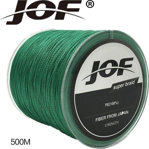 Jof 4 Strands BLADE 500M Super Strong Japan braided fishing line LB gray Fishing Braid Line PE Multifilament Fishing Line