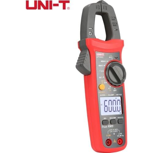 Hot Selling UNI-T UT204+ Smart Digital Clamp Meter AC DC Current Amperimetro Tester Clamp Multimeter Resistance Frequency