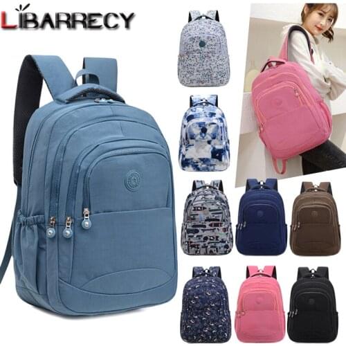 Fashion Multifunctional Anti-theft Backpacks Nylon Shoulder Bags for Teenagers Girls Large Capacity Travel School Bag for Ladies