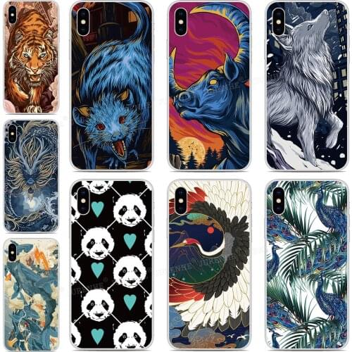 Tpu Soft 12 Zodiac Animal Phone Case For iPhones SE 2020 SE2 SE 2 XR X XS 11 Pro MAX 6 6S 7 8 9 Plus For iPod Touch 7 6 5 Cover