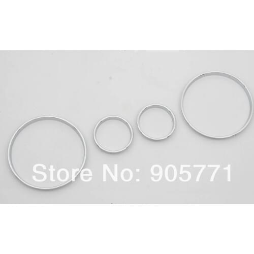 Chrome Dashboard Gauge Ring Bezel Set for BMW E53