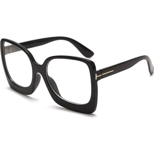 Vintage Glasses Women Men Square Clear Glasses Optical Eyeglasses Frame Transparent Lens Spectacle Frame NOT Anti Blue Light