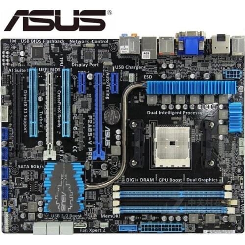 Original Asus F2A85-V PRO used Desktop Motherboard A85X Socket FM2 DDR3 64G SATA3 USB3.0 ATX